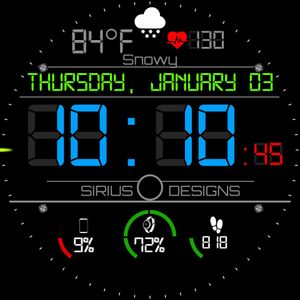 Mk-16 Gauges in Blue 24 hr by Sirius Designs