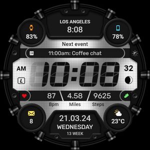 WFP 330 Digital LCD Watch Face by WFProduction by Alexandr Kovalev