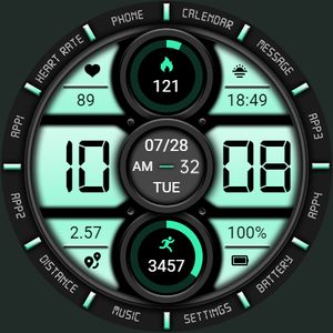 【Customize】Mint Green Clock by ZKin
