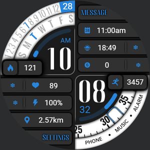 【Customize】Blue Text Diagonal by ZKin