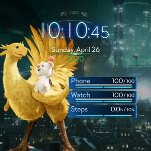 FF7 Remake - Chocobo & Moogle by perseid