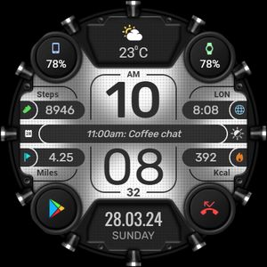 WFP 331 Futuristic watch face by WFProduction by Alexandr Kovalev