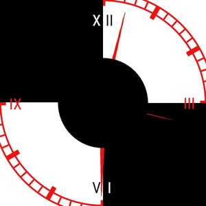 Abstract Roman Numeral Black on White by Hakeem Etti