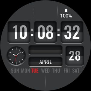 digital tumble watchface by Graphite