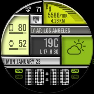 TG007 Tiled Glass Lime/Char by Merge Labs