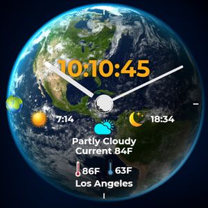 Weather Clock V2 by Bidi