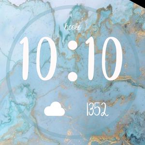Rustic Teal Marble Digital by hcole