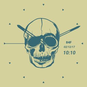Skull - Sand with Oil Blue by Analog Designer