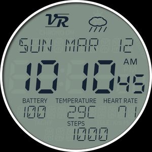VR611 Retro LCD Chrono by Vintage Recreations