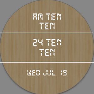 12 & 24 Word Clock by Matt Howell