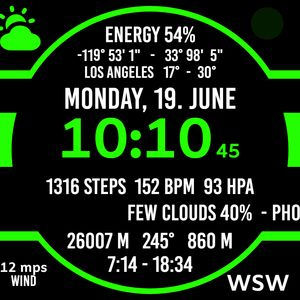 info watch 3 green by Berggeist