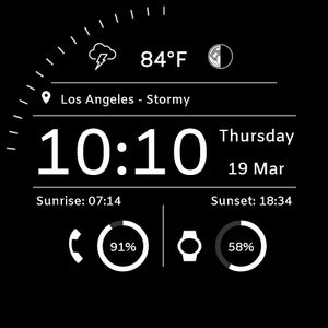 Digital weather data + seconds by Jonny Flack