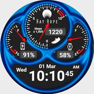 Sports Moto 3D Blue by Ray Hope