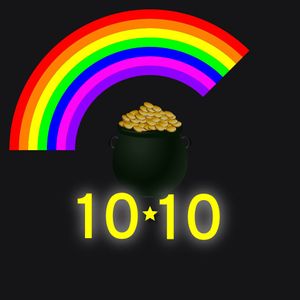 Rainbow with gold appearing by Junq