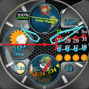 Earth Dials North Hemi by Brad C