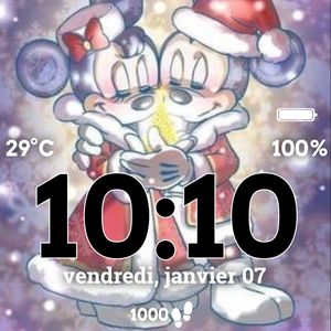 Chrismas Mickey Black by Mel