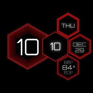 Hexawatch Simple Red by Derik Matthews