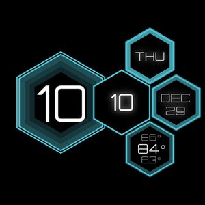 Hexawatch Simple Teal by Derik Matthews