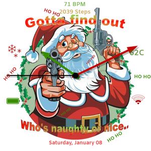 Santa's naughty or nice list by gareth mutch