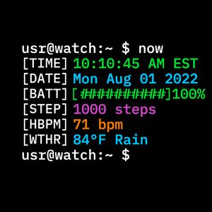 Linux Terminal Watch by dabjulmaros