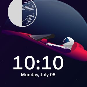 Starman Abstract w/Moon by sq!