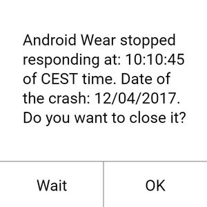 AndroidWear stopped responding by Mellin