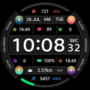【Customize】Colorful Icon Clock by ZKin