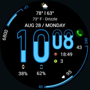WFP 107 Hourglass watch face by WFProduction by Alexandr Kovalev