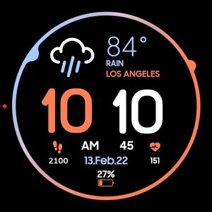 AK Weather V.3 Orange Blue by Amixo