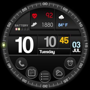 KT 300 - Fitness Face - 24h by Kamensek Timepieces