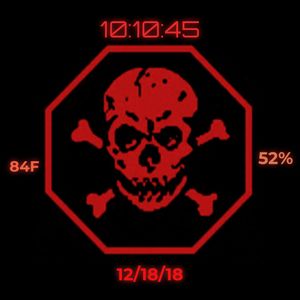 Laughing Jolly Roger Red by Marv