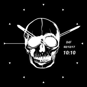 Skull - Black White by Analog Designer