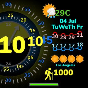 Zooming dials YellowBlue by Brad C