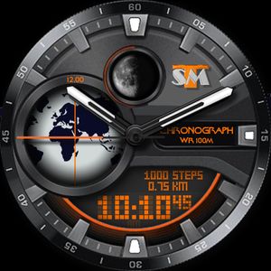 TSM Earth & Moon Black LCD by TaSiMa