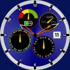 Time & Date +Activity Analog by Abdul
