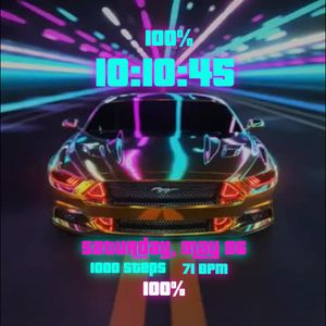 animated mustang car by Casio vasim