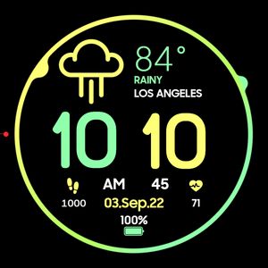 AK Weather V.5 Green yellow by Amixo