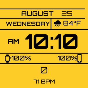 Retro Mustard w/ Heart Rate by plaidv