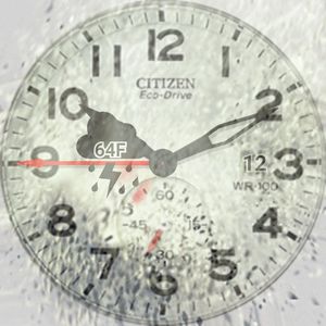 crushed clock by Twat3n