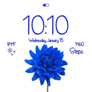 elegant blue floral by Wila