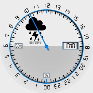 24 h watch white - complex by nevermind