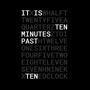 Word Watch Simple Absolute B/W by dabjulmaros