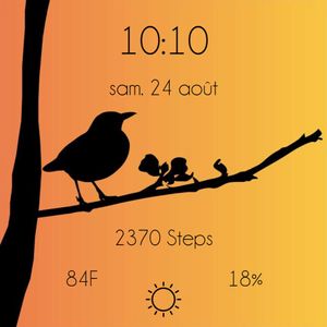 silhouette oiseau by Zosala