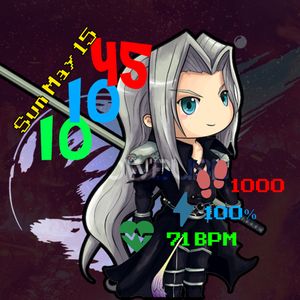 Final Fantasy 7 Sephiroth by daz Bradford