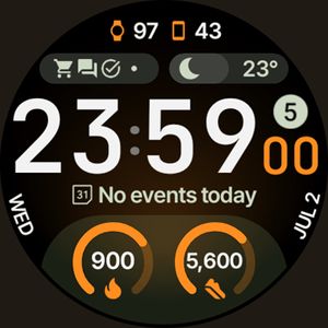 TrackMate by amoledwatchfaces™