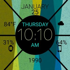 Midcentury Modern Teal by plaidv