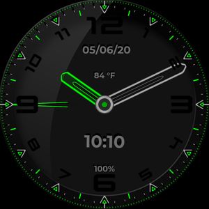 Neon Green Black Chrome by Nick Morrow