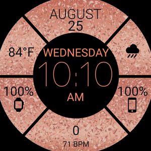 ROSE GOLD SPARKLE W/ HEARTRATE by plaidv