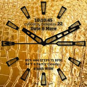 Date & More Gold Python by Emin Ashraf
