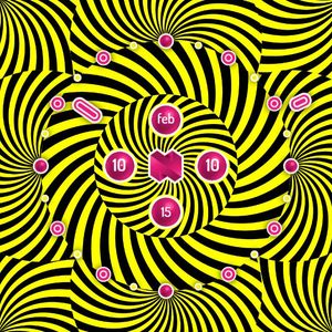 Hypno Fun Bright yellow by Nik M